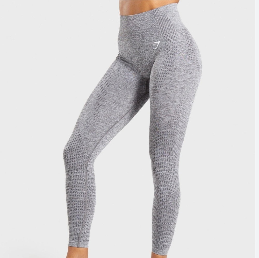 Gymshark Vital Seamless Smokey Gray Heathered Leggings